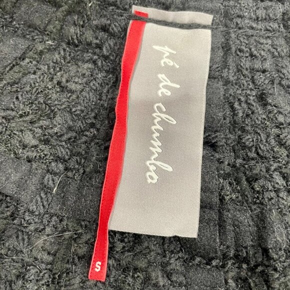 TWEED FRINGE MACROCANNAGE WOOL BLEND CROP JACKET PE DE CHUMBO SIZE SMALL - Picture 10 of 16